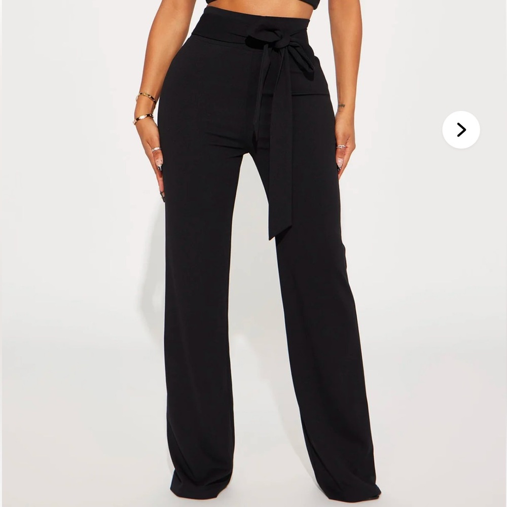 Elegant Black High-Waisted Pants